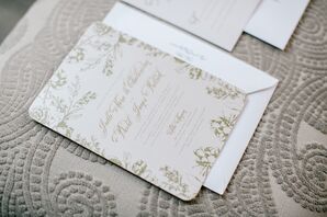 Romantic Silver Wedding Invitations from Wedding Paper Divas