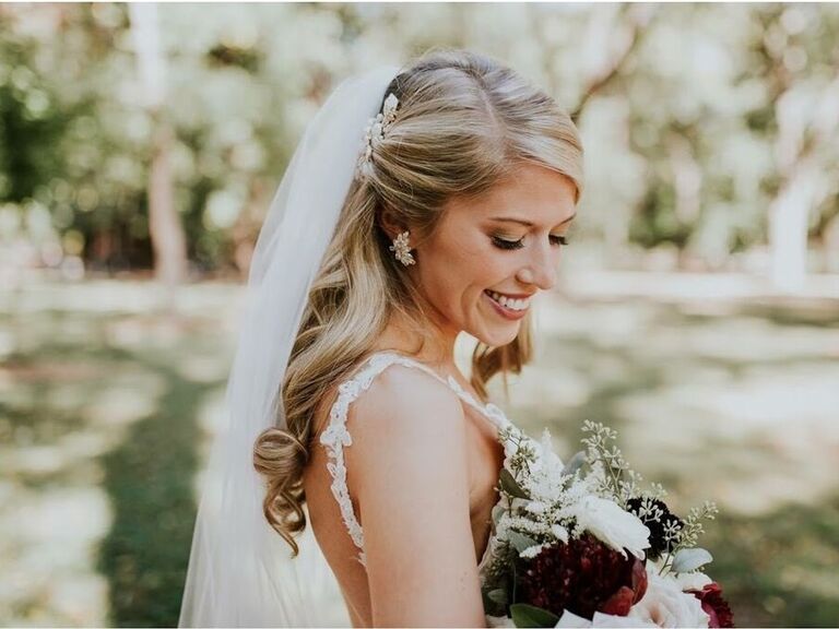Bride with makeup and hair done by REFeyeANCE in Denver, Colorado. 