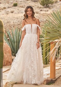 Lillian West 66261 A-Line Wedding Dress