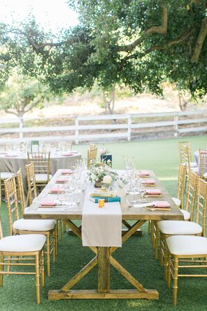 Rustic Wood Farm Tables