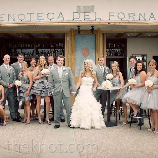 platinum dresses bridesmaid Julie Off the Shoulder Bridesmaid Dress main image 0