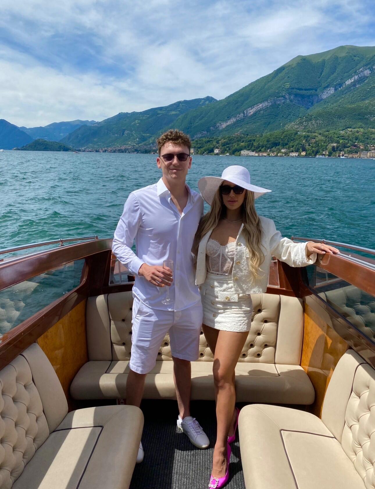 Back in Italy again, in beautiful Lake Como (where they almost had their wedding) another favorite place of theirs. 