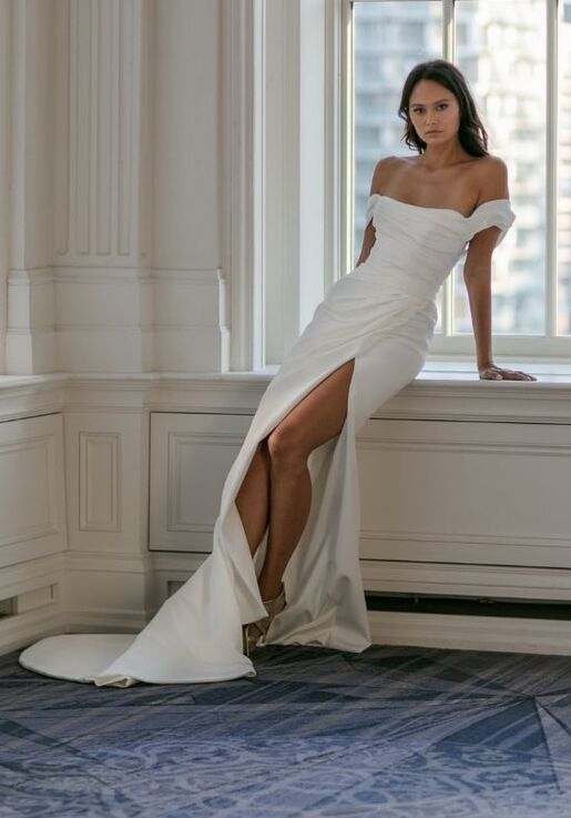 INES DI SANTO Fall 2022 - Nera Trumpet Wedding Dress - 4