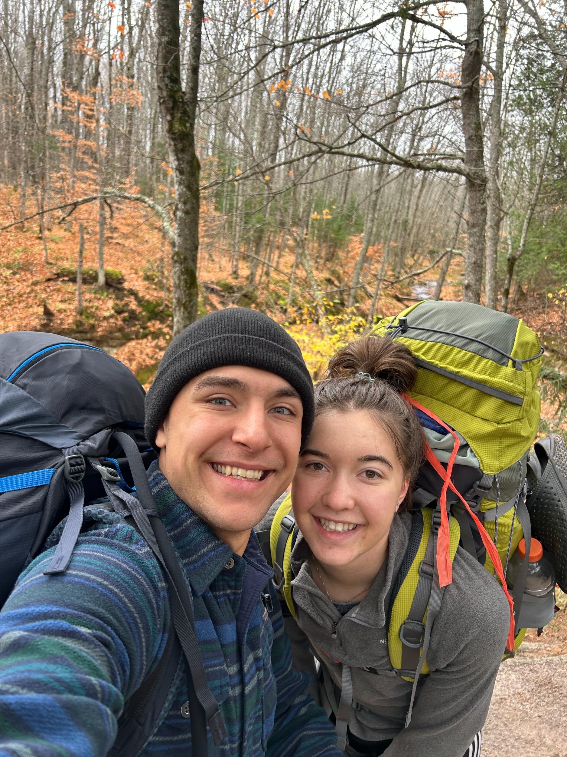 Second backpacking trip to Pictured Rocks. November is beautiful but COLD.