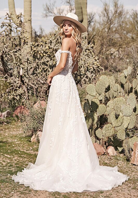Lillian West 66176 A-Line Wedding Dress - 4