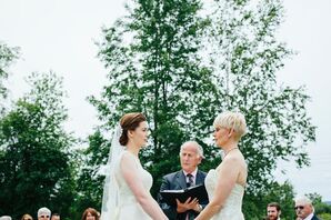 Same-Sex Backyard Wedding Ceremony