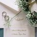 Elegant Gold and White Wedding Invitations