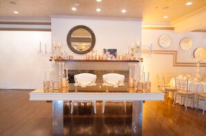Mirror-Topped Sweetheart Table
