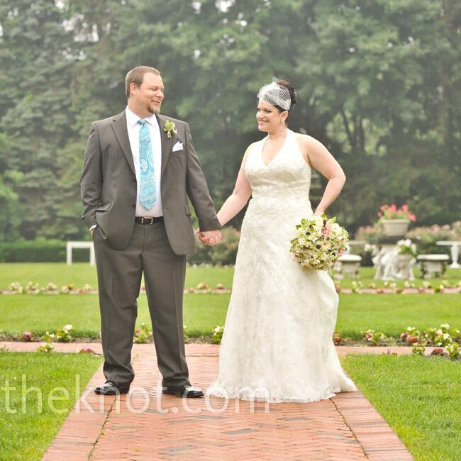 The outdoor garden was the reason Danielle and Andrew picked The Manor.