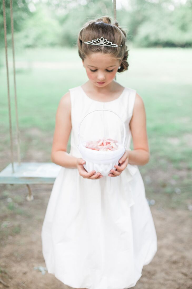 Classic, White Dress Flower Girl