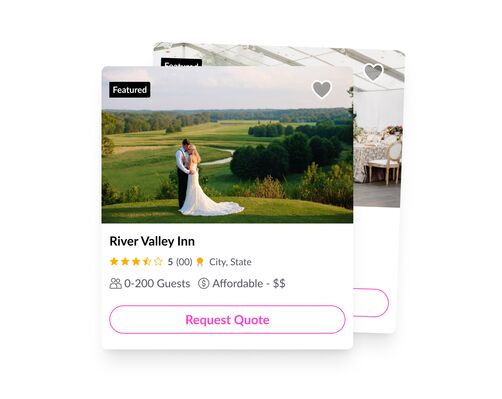 Define your wedding style to get matched with local vendors