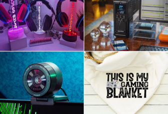 Collage of four best gifts for gamer boyfriends