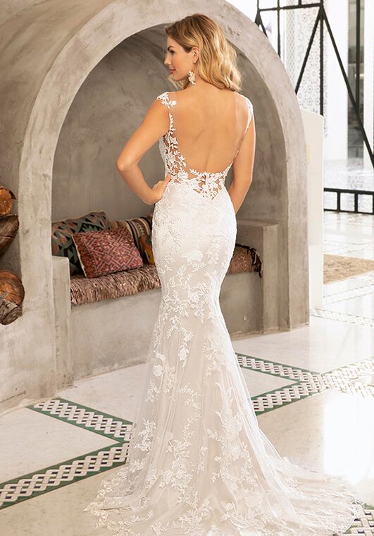 Beloved by Casablanca Bridal BL309 Lorena Sheath Wedding Dress - 7