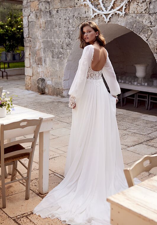 Lillian West 66391 A-Line Wedding Dress - 4