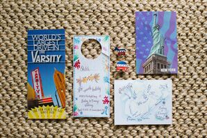 Custom Hand-Drawn Map Wedding Invitations