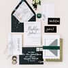 Black, Slate Gray and White Filled This Modern Wedding at The Historic Post Office in Virginia