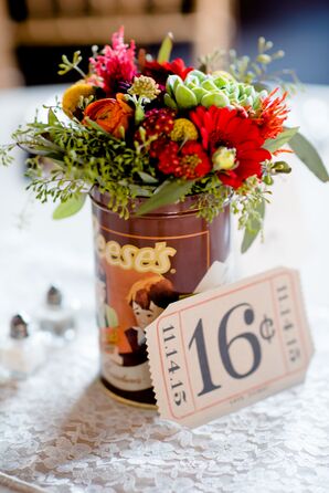 Vintage-Inspired Table Centerpieces
