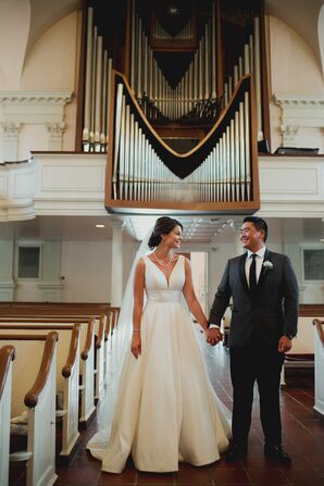 Couple Portraits at Church in Washington, DC