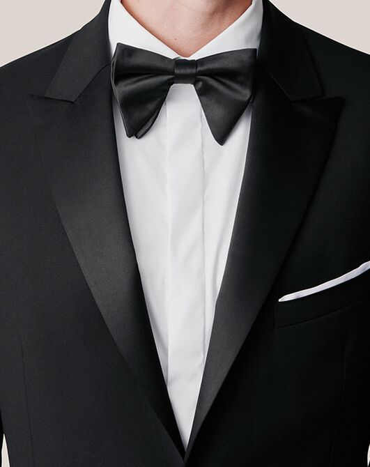 Birdy Grey Suits Spencer Tuxedo in Black Black Tuxedo - 6