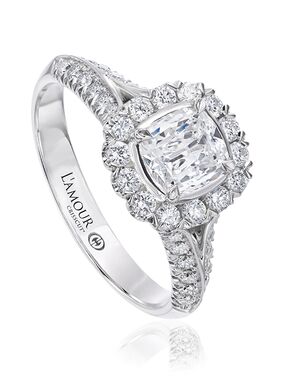 Christopher Designs Classic Cushion Cut Engagement Ring