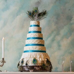 Peacock Feather Cake