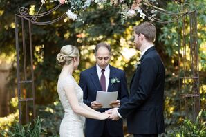 Simple Iron Wedding Arch