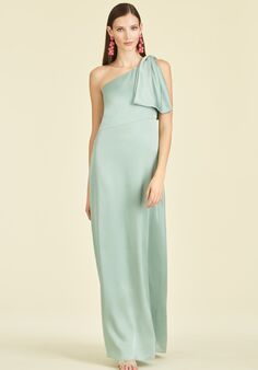 Sachin & Babi Chelsea Gown - Jade One Shoulder Bridesmaid Dress