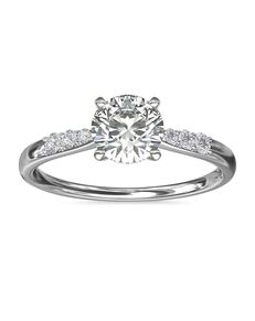 Blue Nile Round Cut Engagement Ring
