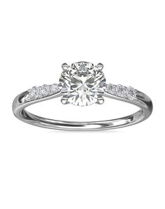 Blue Nile Round Cut Engagement Ring