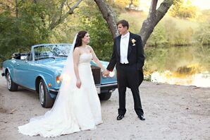 Strapless Lace Vera Wang Wedding Gown