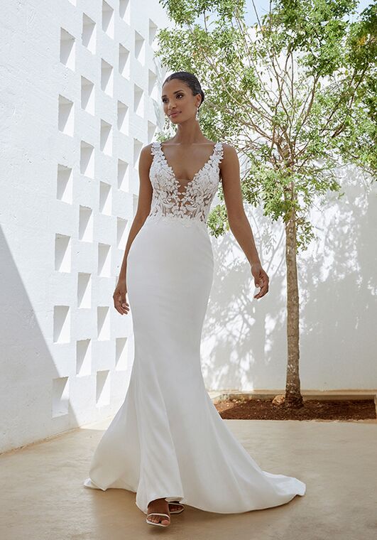 Adore by Justin Alexander Kari Fit-and-Flare Wedding Dress - 5