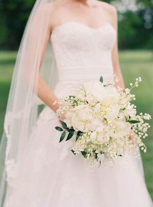 Bouquet with Peonies and Lily of the Valley