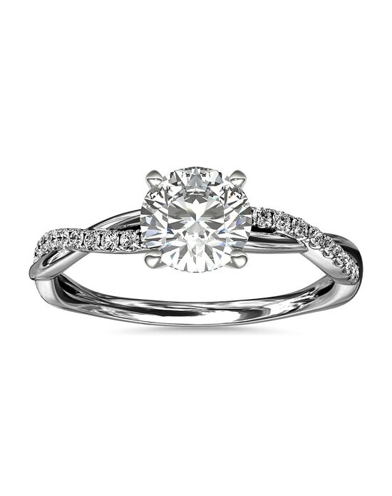 Blue Nile Round Cut Engagement Ring - 1