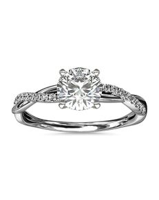 Blue Nile Round Cut Engagement Ring