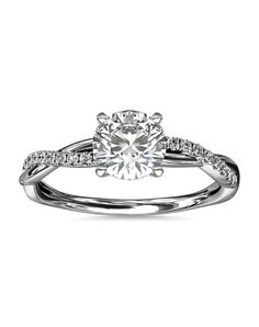 Blue Nile Round Cut Engagement Ring