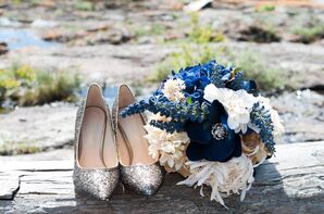 Navy Bridal Bouquet