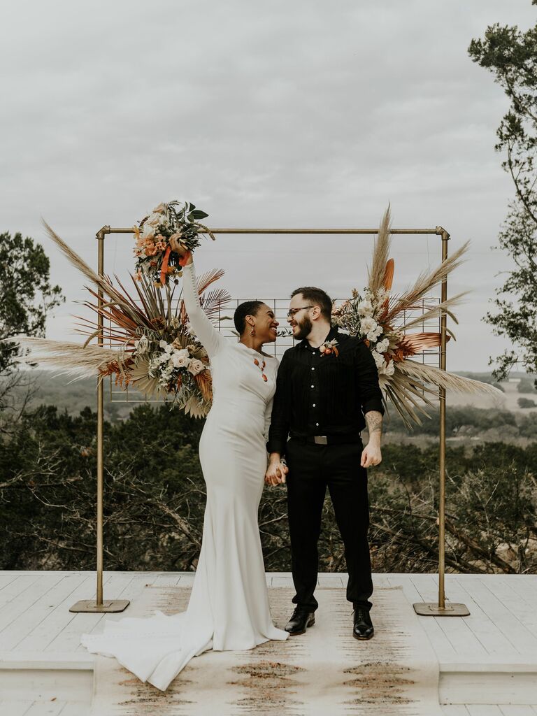 Camping wedding venue in Dripping Springs, Texas.