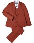BLACKTIE "Liam" Rust Suit (5-Piece Set) Flower Girl Dress and Ring Bearer Outfit - thumbnail - 1