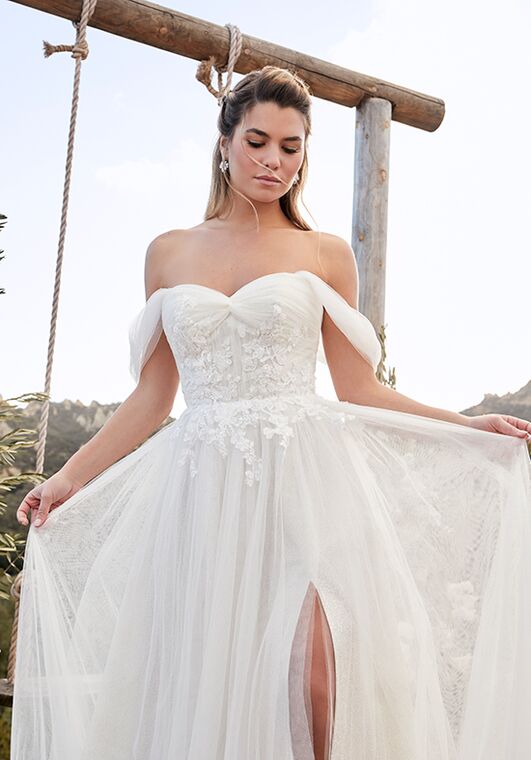 Beloved by Casablanca Bridal BL412 Winter A-Line Wedding Dress - 4