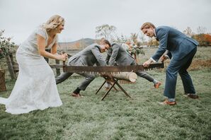 Traditional German Log Cutting Ceremony