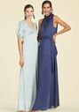 Sachin & Babi Alli Gown - Ice Blue V-Neck Bridesmaid Dress - thumbnail - 3