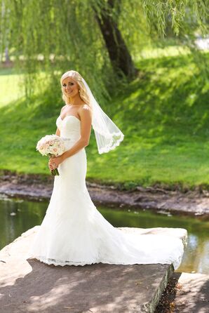 Strapless, Trumpet-Style Wedding Dress