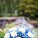 Blue and White Bridal Bouquet