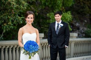 Royal Blue Hydrangea Bouquet