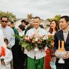 One Couple’s Khmer and American Wedding Day Infused With Bold Color in Rochester, Minnesota