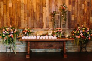 Bright Garden-Inspired Escort Card Table Arrangements