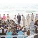 Jimmy had grown up visiting Cape Cod every summer with his family and it later became a special getaway spot for the couple. So when it came time to choosing a location for their wedding, the beach in Cape Cod was an obvious choice.