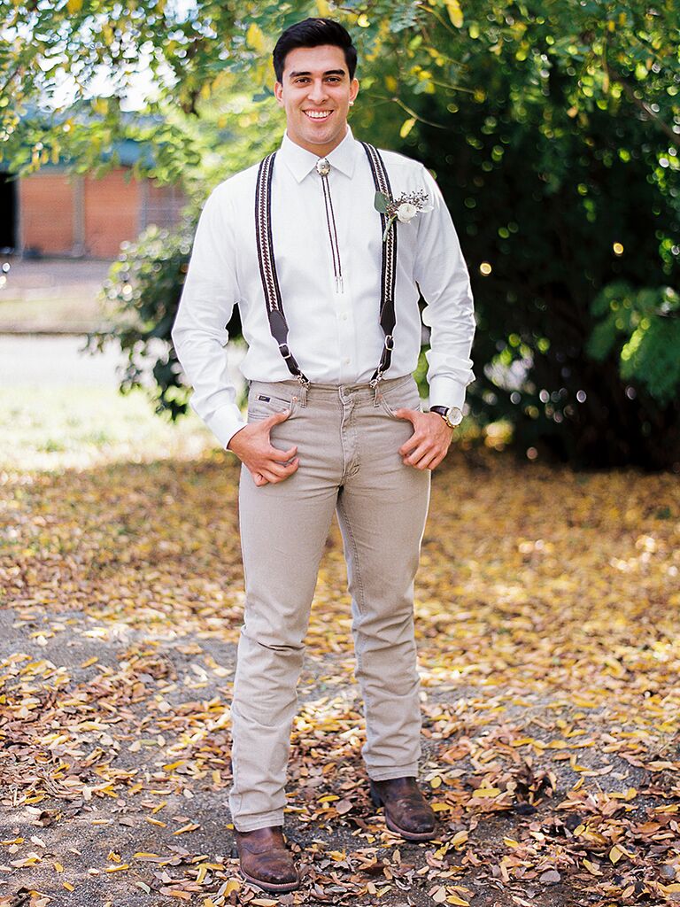 rustic groom attire