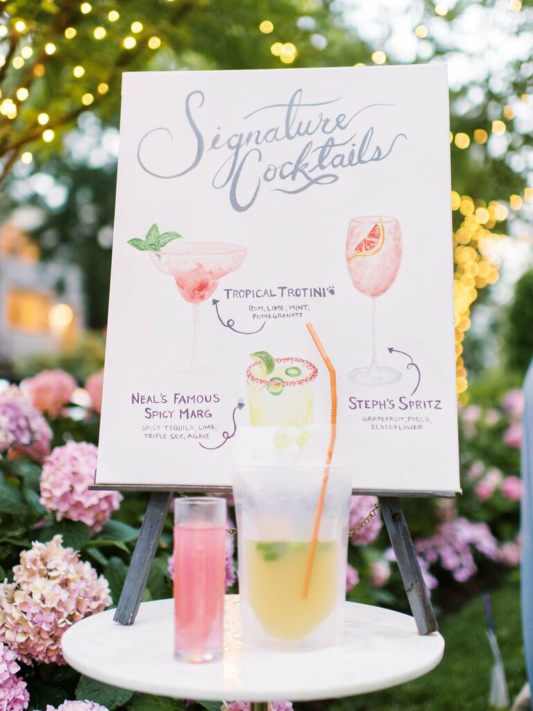 25 Wedding Drink Ideas For Your Signature Cocktail 