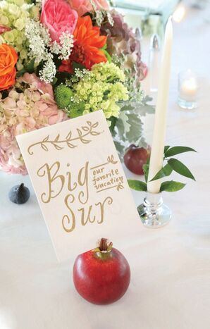 Fruit Table Number Holders